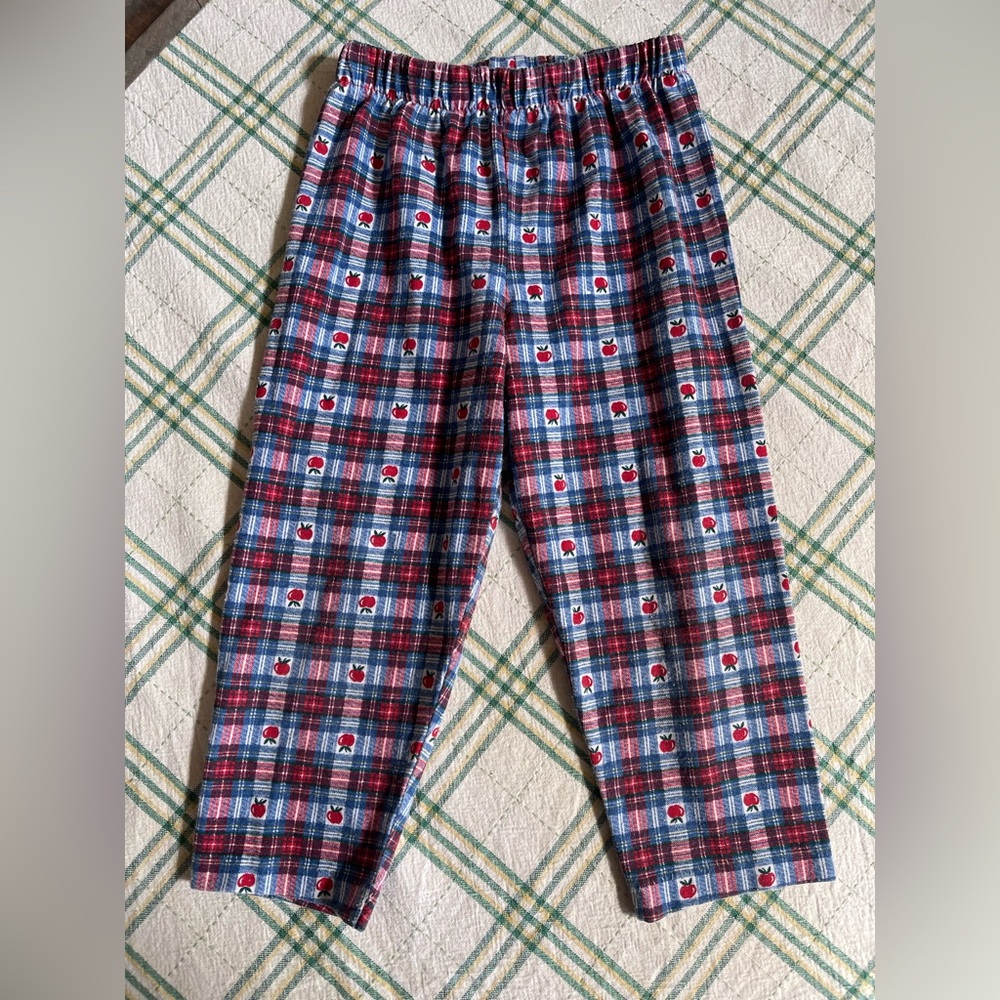 Vintage Apple checkered leggings pants